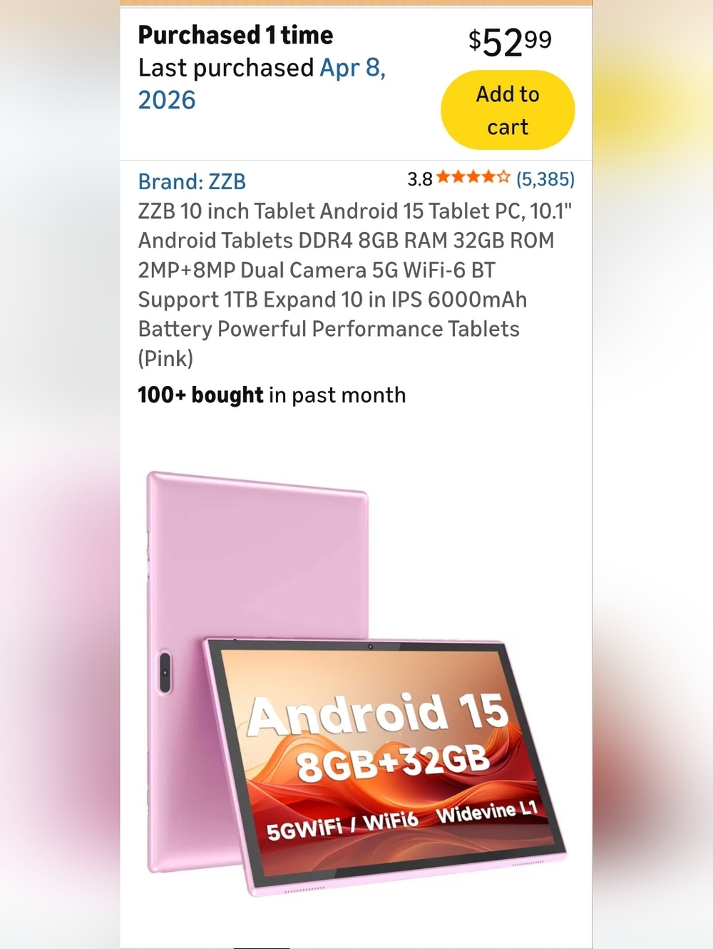 Android Tablet ZB10 - Picture 5 of 5